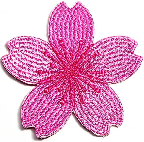 Kleenplus 2kom. Pink Sakura Flowers vezeni gvožđe na šiju na značku za farmerke jakne šeširi ruksaci majice naljepnica Plum Blossom Flower Appliques & dekorativni flasteri
