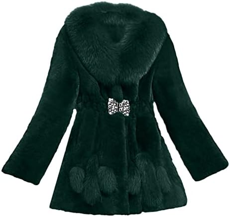 Zimska topla duga rukava odjeća za plus veličinu ženskog kaputa za povišenje plišane bijele jakne topli i meki zimski kaput