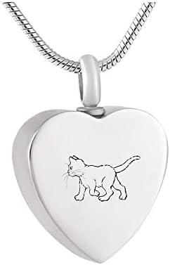 DOTUIARG 316 ogrlica urne za kremaciju pasa od nehrđajućeg čelika, ogrlica od urne za kućne ljubimce za spomen-pepeo mog psa/mačke