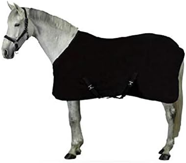 LOVEPET pokrivač za proljeće i jesen konj za obuku pokrivač za konje Comfort topla meka tkanina od flisa Crna