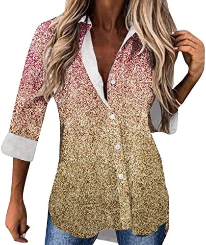 Ženske bluze Ležerne ljetne bez rukava V izrez pune boje casual ljuljačke majice Flowy tank vrhovi bluze sa gumbima