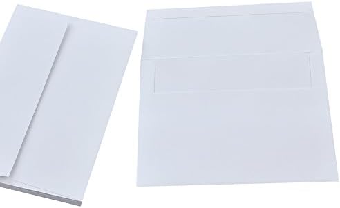 A7 bijele koverte 5x7 50 pakovanje-Quick Self Seal, za kartice 5x7| savršeno za vjenčanja, pozivnice, fotografije, maturu, Baby Shower,