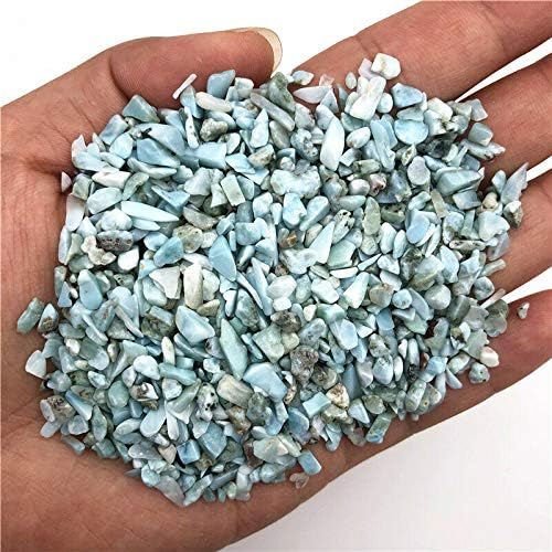 Ruitaiqin shitu 50g 3-5mm prirodni larimar šljunčani polirani rock kristalni kamenje zacjeljivanje dekora prirodno kamenje i minerali