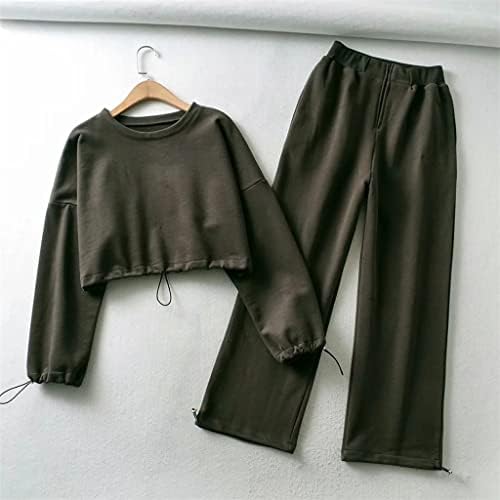 SDFGH jesen i zimski pupčani kabel za punjenje plišane džemper visoka struka suknja Sport casual dva komada set