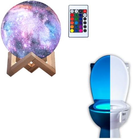 Užas užarenog toaletnog wc paketa: 16 Boja WC svjetla i galaxy lampa