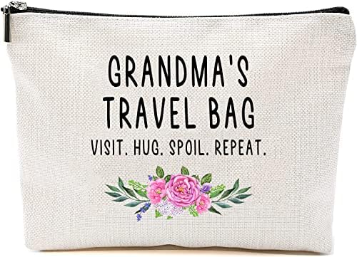 Bake Travel Bag - Granding Gift - baka šminka - rođendanski poklon baka - majčina Day Poklon - Putna kozmetička torba od unučadi
