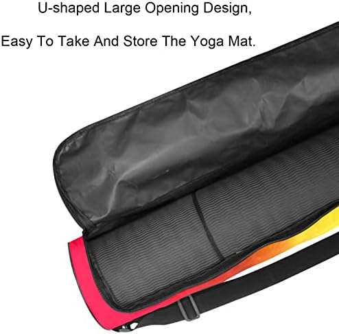 Chineses Wushu Fighter sa mačem Yoga Mat torba za nošenje sa naramenicom Yoga Mat torba torba za teretanu torba za plažu