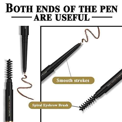 3 različite olovke za obrve, lako stvara obrve prirodnog izgleda,dugotrajne,4 u 1:olovka za obrve *3; četkica za obrve *1,Crna -928057