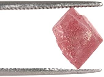 Gemhub Brazilski turmalinski sirovi grubi zacjeljivanje kristala 3,05 ct. Labavi dragulj, ružičasti turmalin za kućni ukras ..