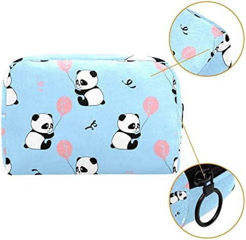 Torba za putni šminke, kozmetička torba Make up Case za organizator, za žensku torbicu za toaletne potrepštine Oprema Četke, crtani panda životinja