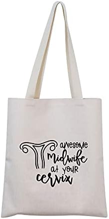 ZJXHPO Midwife Pokloni Midvilja zahvaljujući poklon Strašan babica na vašoj Cervix kozmetičkoj torbi Doula medicinska sestra poklon
