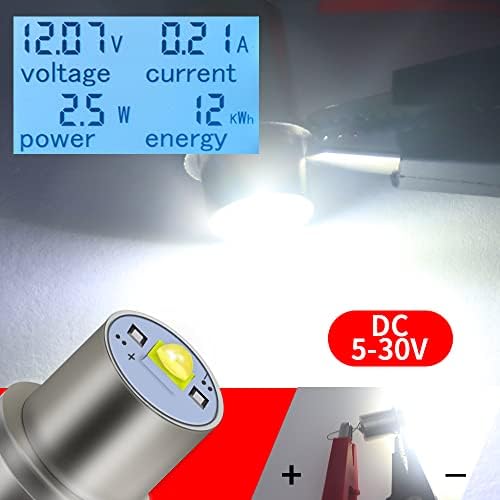 BUKERME DC 5-36v P13.5S/PR2 Upgrade LED baterijska lampa sijalica Bijela,3w 6v 9V 12V 19.2 v LED komplet za konverziju za 4 5 6 C&D