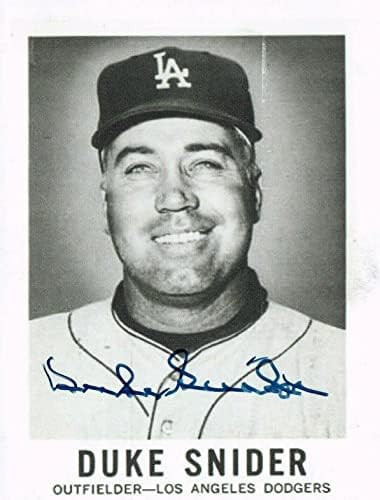 Duke Snider Hof potpisao je 4x5.25 fotografiju sa JSA COA - autogramiranim MLB fotografijama