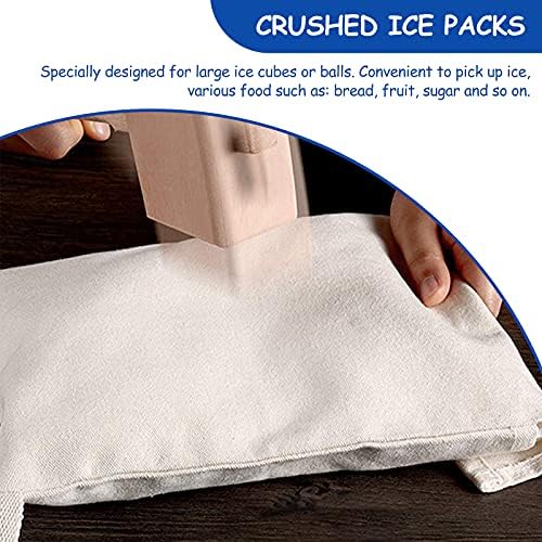 Upkoch 2pcs DIY vreća za led platnene vreće za ledenje izdržljive drobljene ledene pakete za baru