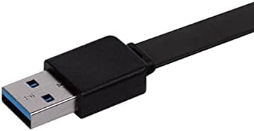 Monopricija ravna USB tip-c do tipa A 3,2 Gen1 naboj i sinkronizirani kabel - 3 metra - crna | 5Gbps, 3A, reverzibilni konektor, kompatibilan