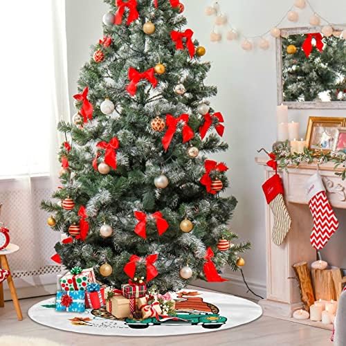 Oarencol Fall Gnome Božićno suknje 36 inča Leopard bundeve vrane Dan zahvalnosti Xmas Holiday Party Tree Detaos
