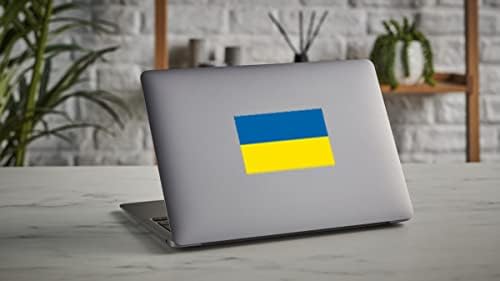 IGNIXIA Ukrajina Zastava 3x5 inča naljepnice za automobile Ukrajinska zastava Naljepnice za zastava Zastava naljepnice za branik,