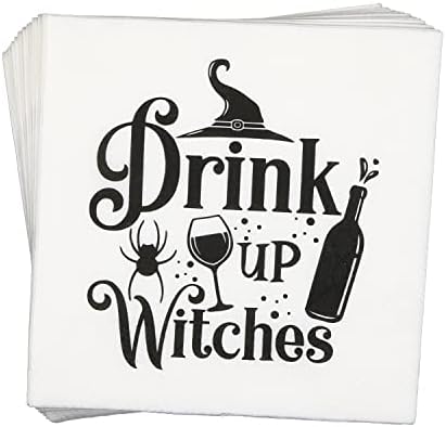 Pijte vještice salvete, Halloween vještica rođendanske zabave, halloween bachelorettte party ukrasi, Halloween Hocus Pocus Witch tematski