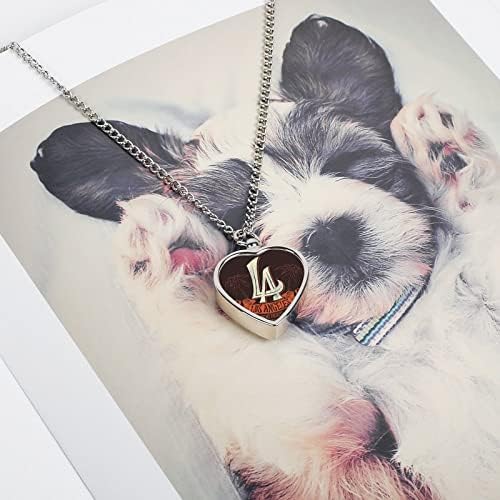Volim ogrlicu od urne za kućne ljubimce u Los Angelesu za pse mačke pepeo Memorijalni privjesak za uspomenu nakit za muškarce i žene