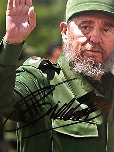 Uramljeni autogram Fidela Castra sa potvrdom o autentičnosti