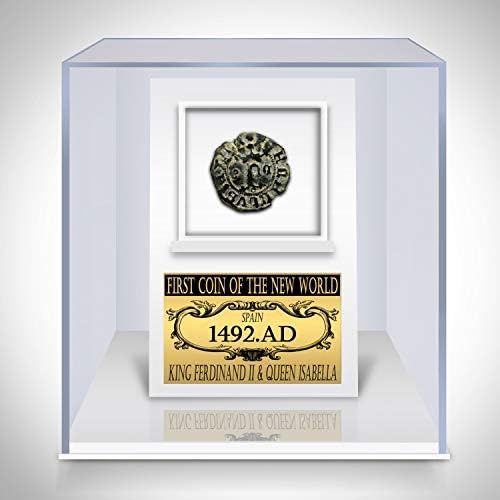 RED-T NOVI SVIJET Prvi novčić - prvi novčić Amerike iz 1492. godine AD po mjeri Muzejski prikaz - samo novčić