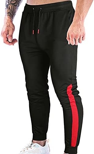 Sezcxlgg HarvWeight Fleece Joggers Muške hlače Slim Fit Atletic Muške Duksere sa džepovima Yoga Joggers