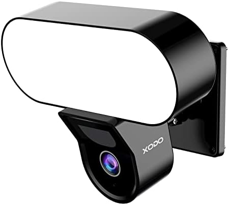Xodo E9 reflektorska Kamera, sigurnosne kamere bežična na otvorenom sa 1000lm LED diodama, 128gb sd kartica Bunle, 2-smjer Audio,
