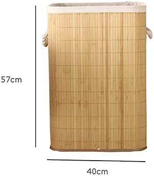 TJLSS Skladištenje Skladišta praonica rublja torba za pohranu rublja ručna tkana velikog kapaciteta bambusova košara za kućnu odjeću