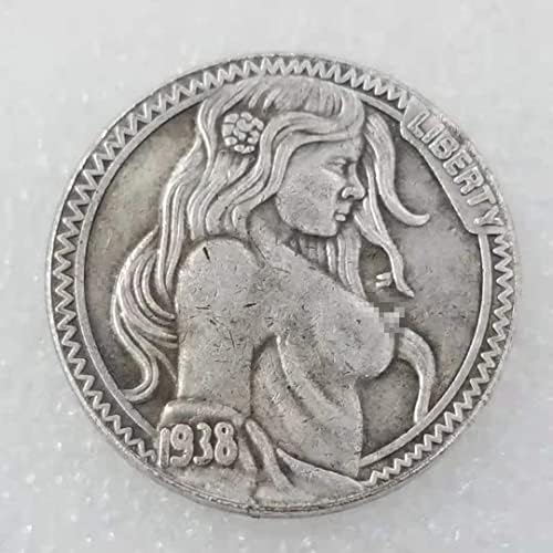 Lutajuće kovanice 1938-D Buffalo Nickel Copy Coin Commemorativni kovanice Komplementi kovanice 577