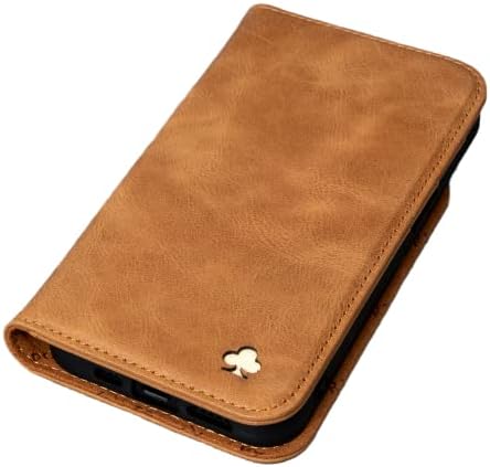 Porter Riley-kožna torbica za iPhone XR. Premium stalak od prave kože / poklopac/novčanik/Flip slučaj sa [Slotovi za kartice] [horizontalno