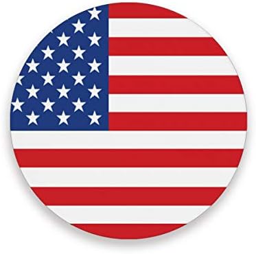 Yyzzh američka zastava za nezavisnost 4. jula Patriotsko USA kameno piće Coaster vlaga apsorbiraju keramičke podmetačima za okrugli