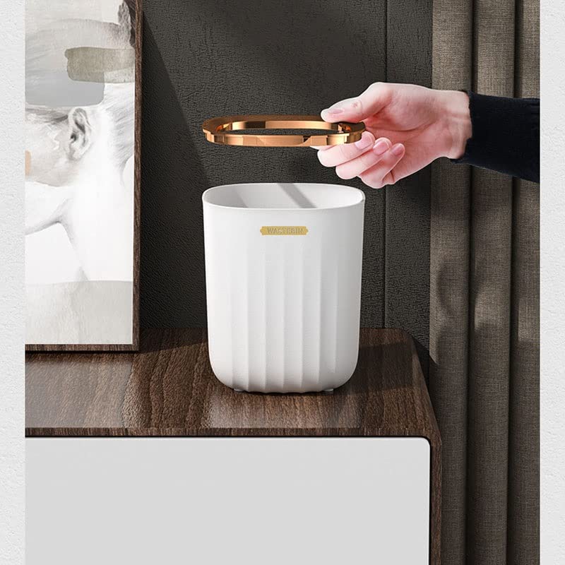 Genigw Desktop kancelarijski kaut za smeće za pohranu kafe kafana luksuzni vjetar otkriven dnevni boravak papirnog košara sa pritiskom prstena