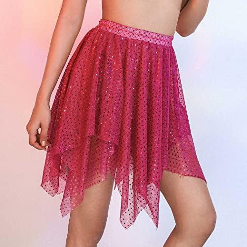 Reetan Sequins Trbuška suknja Modna fringe suknja Rave Party Dance Suknje Kostim za žene i djevojke