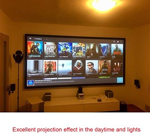 Ekran projektora DSfeoigy 16: 10,100 120 inča Reflektivni projekcijski ekran od tkanine za tkanine za YG300 DLP LED video beamer