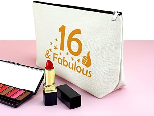 MXRYMVU Sweet 16 pokloni za djevojčice Poklon 16-godišnjih djevojčica šesnaest poklon kozmetička torba od majke za teen djevojke Prijatelj