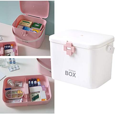 Kutija za skladištenje lijekova prijenosni ormarić za višeslojne lijekove na recept za kućno domaćinstvo