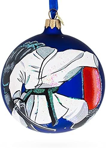 Martial Arts Glass Ball Božić Ornament 4 Inča