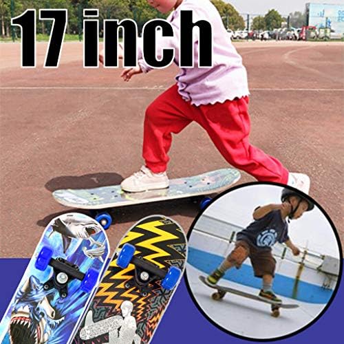Axiba 17 inčni mini drveni skejtbord pogodan za početak Skateboarderi Veliki poklon za dječake Dječje djece