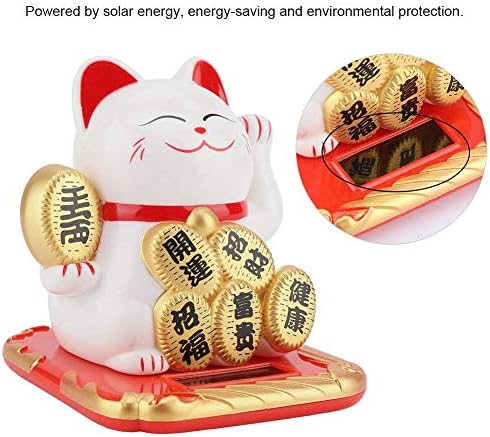 FtVogue solarni pogon za povučene ljuske Lucky Beckoning Fortune Doček Mačke kućne trgovine Auto Feng Shui Decor
