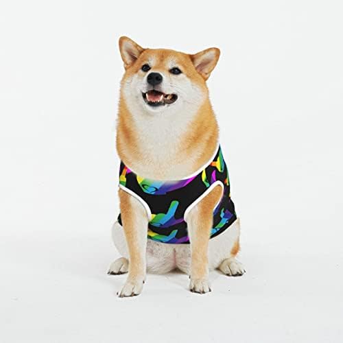 Pamučne majice za kućne ljubimce LGBT-Gay-Pride-Rainbow Štene kostimi Pas Cat Pajamas Mekani psi Mekani kućni ljubimci 5x-veliki