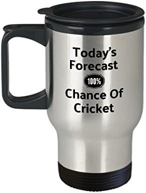 Kriket putnička krigla - odlična poklon za kriketu za kriket ili ventilator