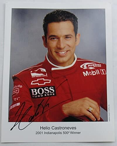 Helio Castroneves potpisan Auto Autogram 8.5x11 photo IV - AUTOGREMENA NASCAR Photos