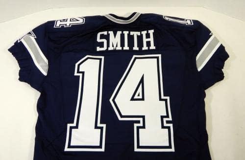 2015 Dallas Cowboys Smith # 14 Igra Izdana mornarska dres 42 DP15573 - Neincign NFL igra rabljeni dresovi