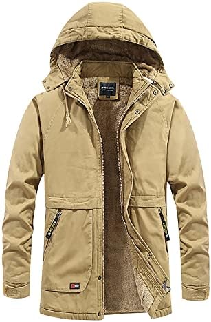 Ymosrh jakne za muškarce modni muški zimski kapuljač s vjetrom, čvrsto dugih rukava jakne od jakne