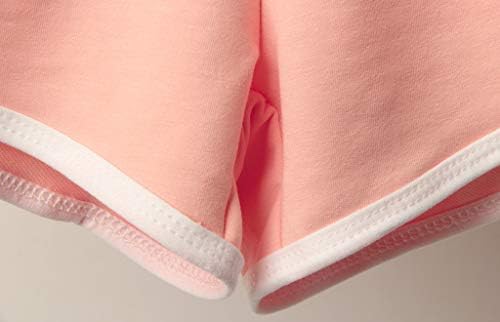 Qifen atletske kratke hlače za žene elastični struk dolfinske kratke hlače Bočne bijele linije detaljno meko lounge hlače