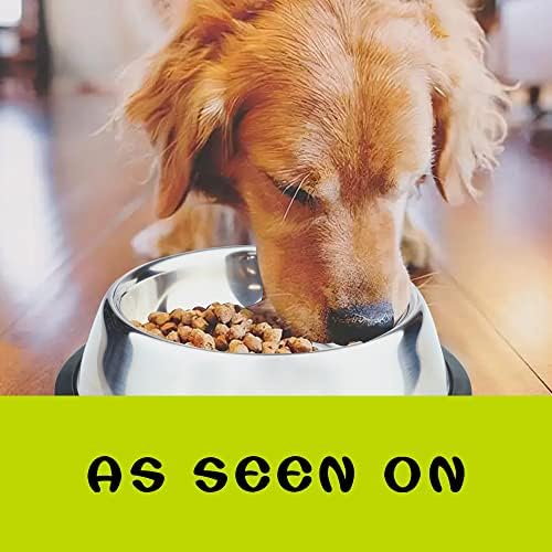 Mikicharm posuda za pse od nerđajućeg čelika sa gumenom podlogom za hranu i vodu, posuda za hranu za kućne ljubimce, savršen izbor