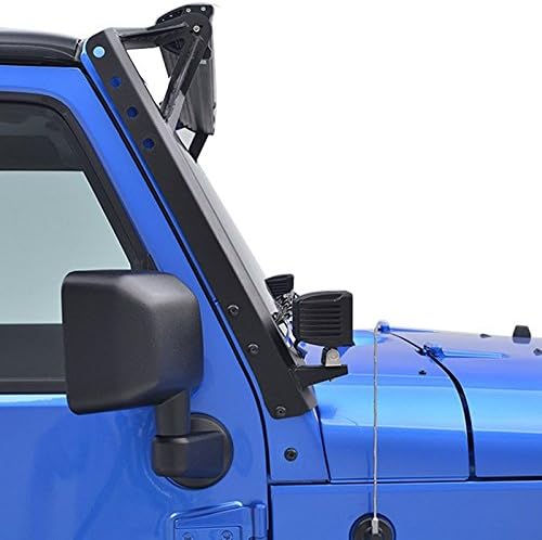 AUXMART gornje vjetrobransko staklo a-stub montažni nosači za Jeep Wrangler JK 2007-2017, 52 inčni svjetlosni Nosač nosača za Jeep