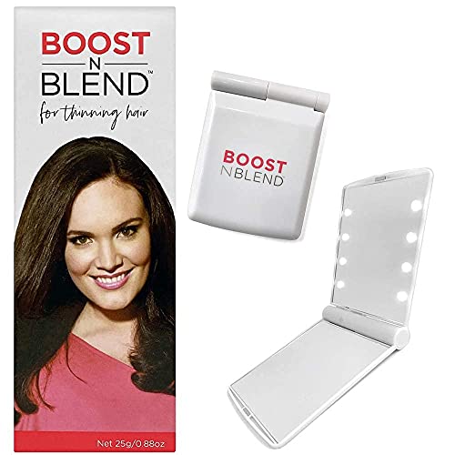 Boost N Blend ženska vlakna kose s prijenosnim LED ogledalom za šminkanje