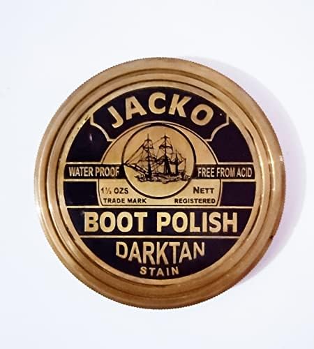 Vintage mesingani kompas Jacko Boot Polish Darkan Will za Centralni fokus Kompas Camping, Trekking, Putovanje Potvrde za potvrdu putnika