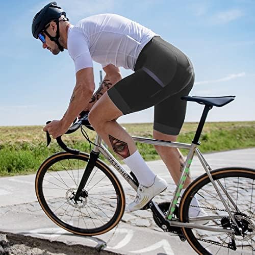 Wulibike Biciklističke gaćice za muškarce, 4D podstavljene biciklističke kratke hlače za muškarce podloge biciklističkih kratkih hlača